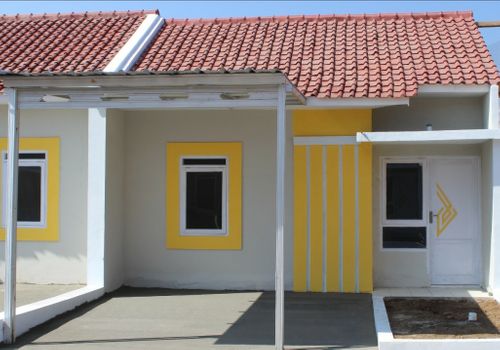 foto tampak rumah tipe 30/66 perumahan PUNCAK RABBANY CIPARAY