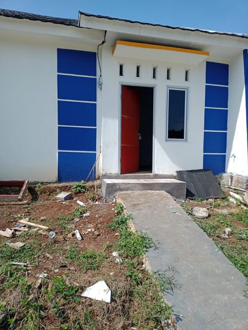 foto tampak rumah tipe A perumahan PURI KENCANA ASRI