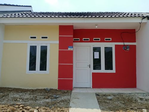 foto tampak rumah tipe 22 perumahan Bumi Cikarang Asri 2