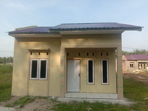 foto tampak rumah tipe 36/120 perumahan Sumberjo Agro Permai