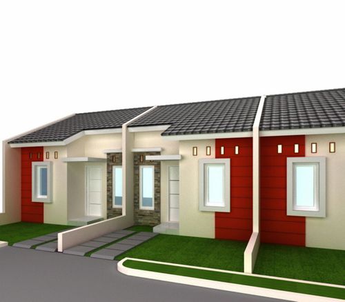 foto tampak rumah tipe CEMARA 29/60 perumahan Bukit Rancamaya Residence