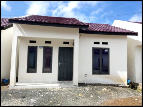 foto tampak rumah tipe 36/126 perumahan Bata Merah Indah 2