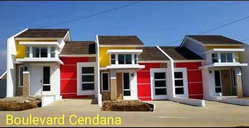 foto tampak rumah tipe BOULEVARD CENDANA 36/72 perumahan Bukit Rancamaya Residence