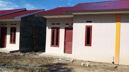 foto tampak rumah tipe 36/80 perumahan PALAPA SAIYO V