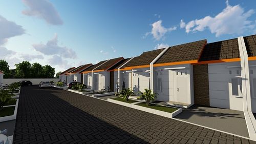foto tampak rumah tipe Subsidi perumahan BMW GAYATRI III