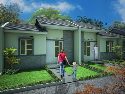 foto tampak rumah tipe Subsidi perumahan GRIYA INDAH CIKAMPEK