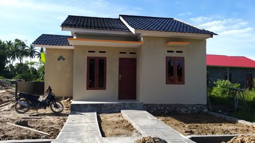 foto tampak rumah tipe 45/112 perumahan PALAPA SAIYO V