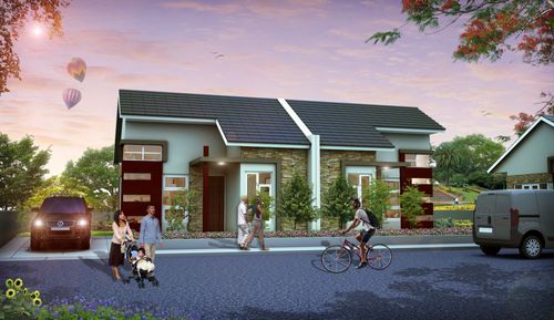 foto tampak rumah tipe Rumah Kebun perumahan GRIYA INDAH CIKAMPEK