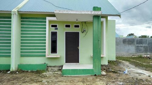 foto tampak rumah tipe 36 perumahan Bintang Sembilan Residence