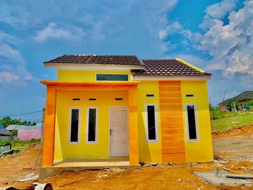 foto tampak rumah tipe 36 perumahan Griya Puspa Sari Indah