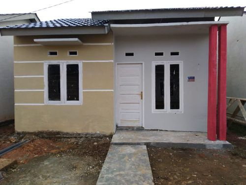 foto tampak rumah tipe 36 perumahan PESONA SUKAJADI