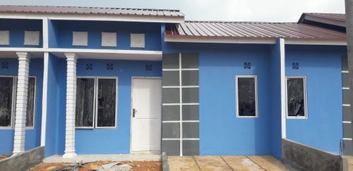 foto tampak rumah tipe 36/72 perumahan Golden Park