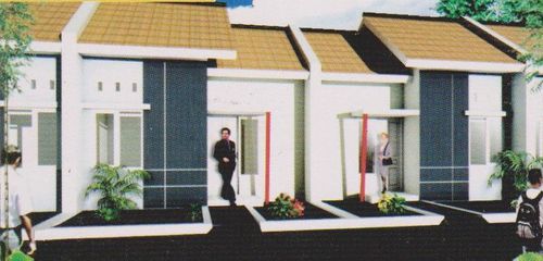 foto tampak rumah tipe 30/60 perumahan BUKIT PEJATEN RESIDENCE