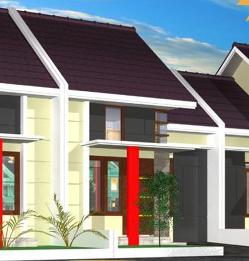 foto tampak rumah tipe 36/60 perumahan Griya Kalongan Indah