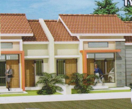 foto tampak rumah tipe 38/84 perumahan BUKIT PEJATEN RESIDENCE