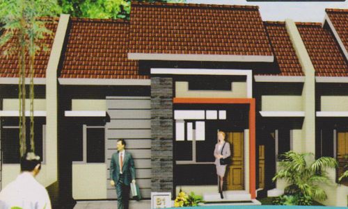foto tampak rumah tipe 45/96 perumahan BUKIT PEJATEN RESIDENCE