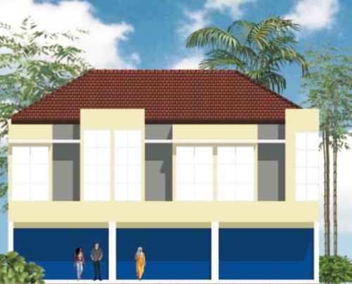foto tampak rumah tipe 90/60 perumahan BUKIT PEJATEN RESIDENCE
