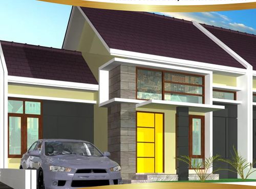 foto tampak rumah tipe 45/75+ perumahan Griya Kalongan Indah