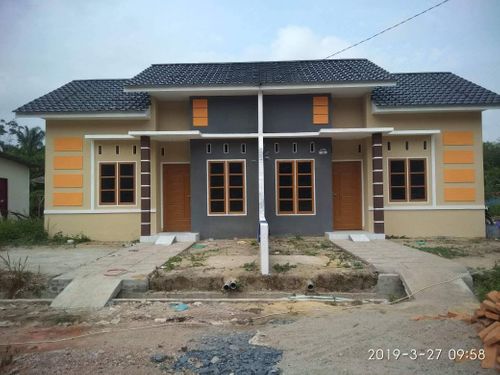 foto tampak rumah tipe 36/144 perumahan BINANGA RESIDENCE