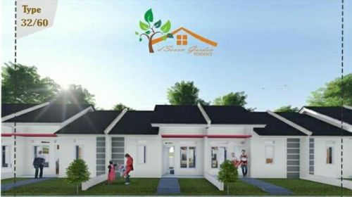 foto tampak rumah tipe 32/60 perumahan d'Seven Garden Residence