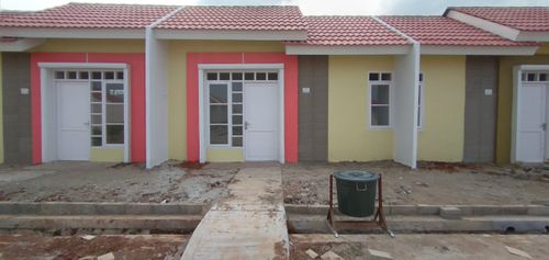 foto tampak rumah tipe AZURITE RB perumahan PERMATA NUSA INDAH