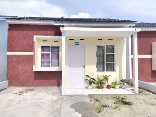 foto tampak rumah tipe 36 perumahan Thamrin Hill