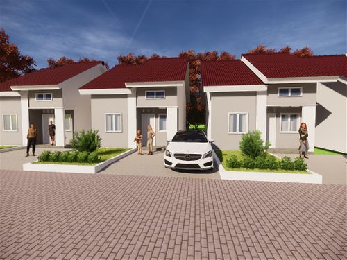 foto tampak rumah tipe 36/112.5 perumahan Kayan Residence