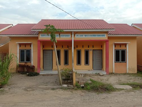 foto tampak rumah tipe 36/105 perumahan GRIYA REZA HAJORAN PERMAI 