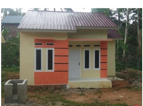 foto tampak rumah tipe 36 perumahan Medan baru asri