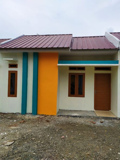 foto tampak rumah tipe 36 deret perumahan NEW CITY MANSION