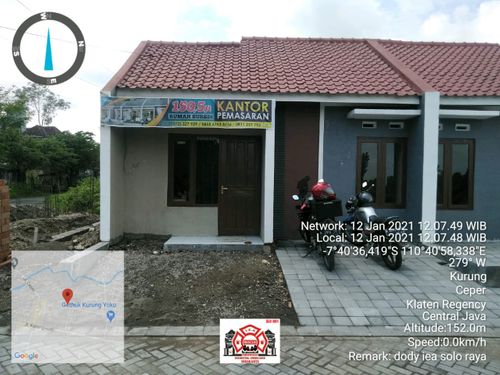 foto tampak rumah tipe SUBSIDI perumahan TAMAN MELATI KURUNG
