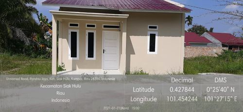 foto tampak rumah tipe 36/108 perumahan GADING PERMAI