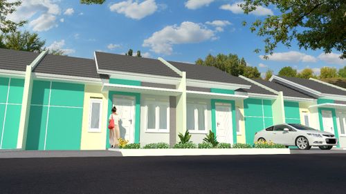 foto tampak rumah tipe 36/72 perumahan BUMI LIPATIK LESTARI