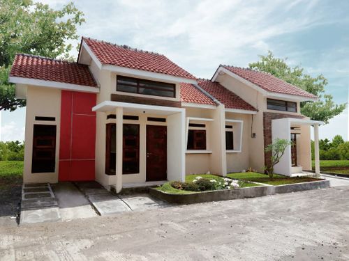 foto tampak rumah tipe AMARILIS perumahan Griya Logandeng Permai