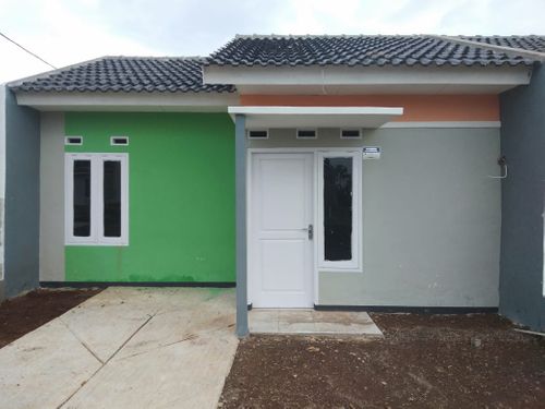 foto tampak rumah tipe 36/65 perumahan Prima Nagrak Nusantara