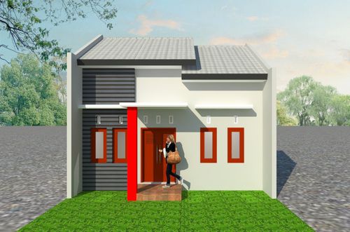 foto tampak rumah tipe PESONA perumahan GRIYA PESONA ASRI