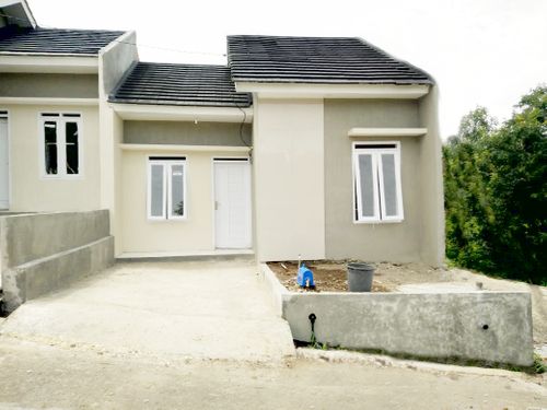 foto tampak rumah tipe 36 perumahan Palm Garden Asri