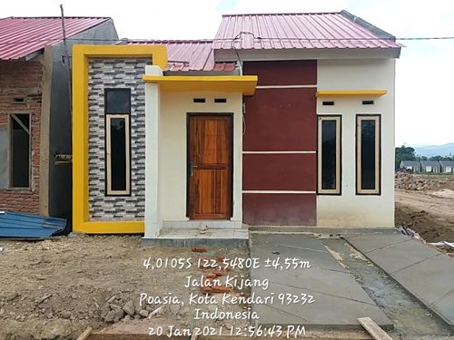 foto tampak rumah tipe 36 perumahan Sinar regency