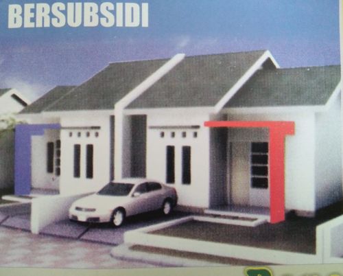 foto tampak rumah tipe 36/72 perumahan Rancamaya Estate