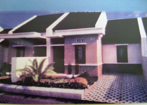 foto tampak rumah tipe 45/96 perumahan Rancamaya Estate
