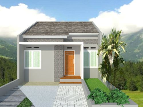 foto tampak rumah tipe 36/72 perumahan Gunasari Asri Residence