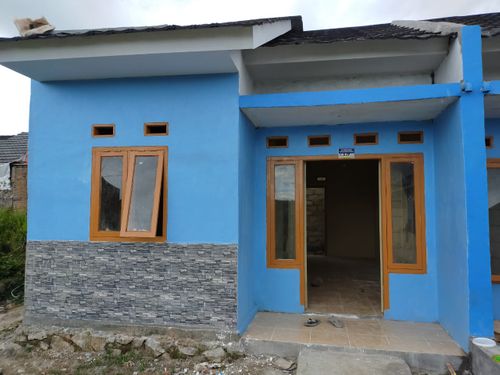 foto tampak rumah tipe 36/85 perumahan BUMI SERDANG INDAH 