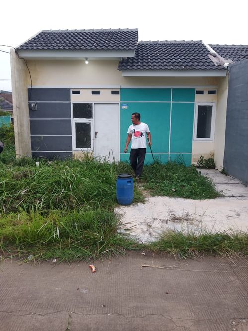 foto tampak rumah tipe SENTANI 1 perumahan Cikarang Lake View