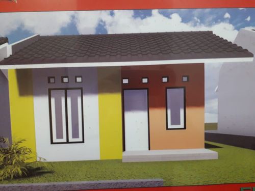foto tampak rumah tipe SUBSIDI 24/70 perumahan Muhajirin Asri 3 Tahap 1