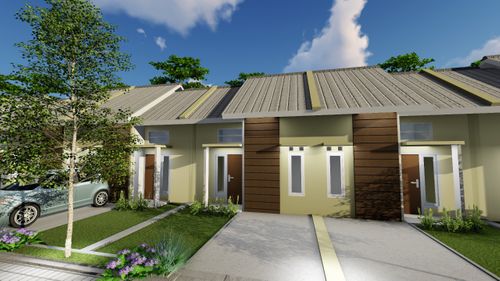 foto tampak rumah tipe 30 perumahan KALIURANG GREEN GARDEN