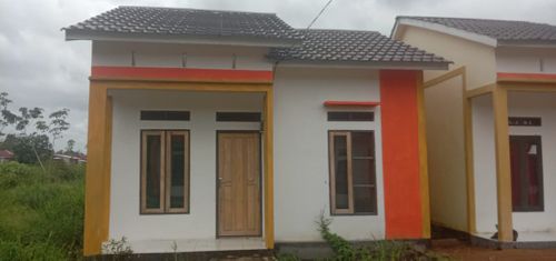 foto tampak rumah tipe 36 perumahan KIKIM PERSADA RESIDENCE