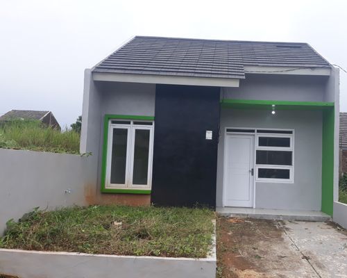 foto tampak rumah tipe 38/78 perumahan harva subang regency