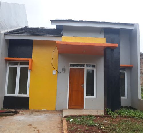 foto tampak rumah tipe 45/84 perumahan harva subang regency