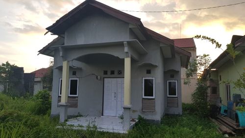 foto tampak rumah tipe 50 perumahan Sampit Elok Permai