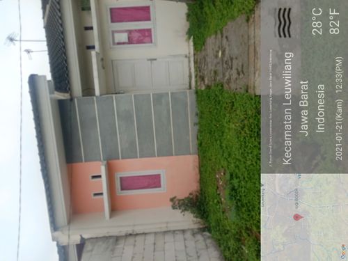 foto tampak rumah tipe 32/60 perumahan Grand Sutera Leuwiliang